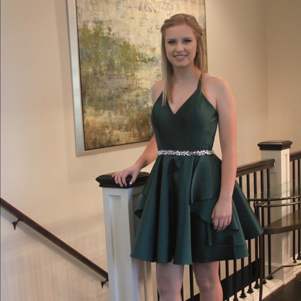 Green Alyce Homecoming Dress